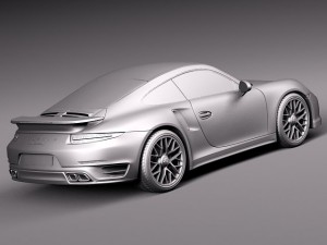 Porsche 911 Turbo S 2014 3D Model