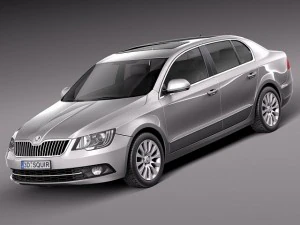 Skoda Excelente Sed&atilde; 2014 Modelo 3D