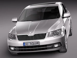 Skoda Superb Sedan 2014 3D Model