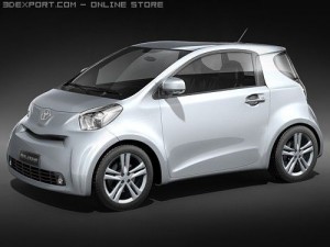 Toyota IQ Small City Car 3D Model