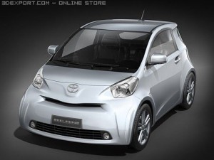 Toyota IQ Small City Car 3D 模型