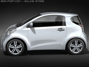 Toyota IQ Small City Car 3D 模型