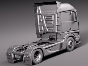 Mercedes-Benz Actros Truck 2014 3D Модель