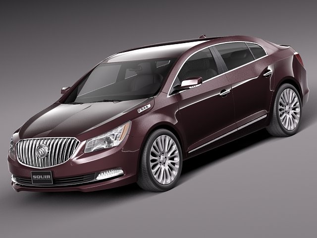 Buick Lacrosse 2014 3D 모델 .c4d .max .obj .3ds .fbx .stl .blend 