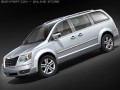 Chrysler Town And Country 2008 Van Modello 3D
