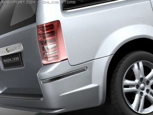Chrysler Town And Country 2008 Van 3D Model