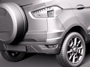 Ecosport 2014 Modello 3D