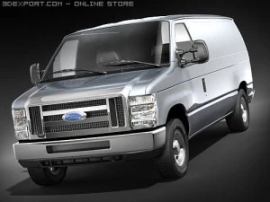 E-series Van 2008 midpoly 3D Model