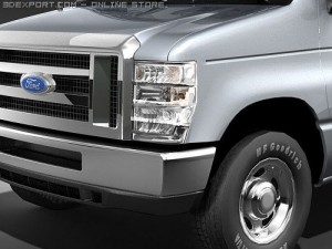 E-series Van 2008 midpoly 3D Модель