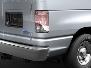 E-series Van 2008 midpoly 3D Модель