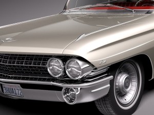 Cadillac Coupe Deville 1961 3D Model