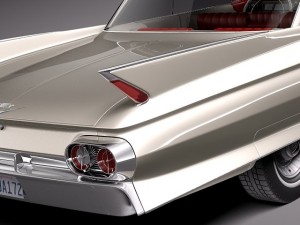 Cadillac Coupe Deville 1961 3D Model