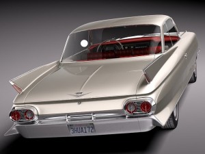 Cadillac Coupe Deville 1961 3D Model