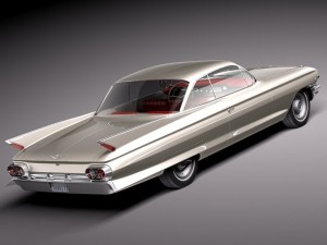 Cadillac Coupe Deville 1961 3D Model