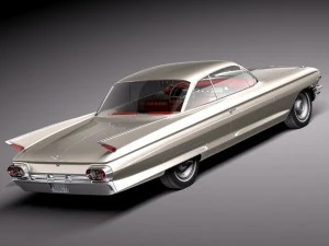 Cadillac Coupe Deville 1961 3D Model