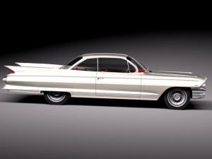 Cadillac Coupe Deville 1961 3D Model