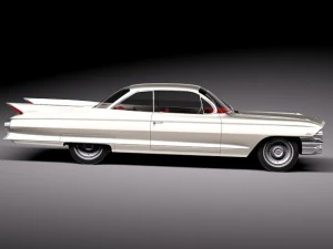 Cadillac Coupe Deville 1961 3D Model