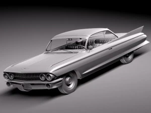 Cadillac Coupe Deville 1961 3D Model