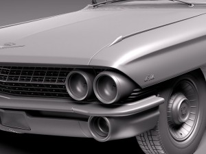 Cadillac Coupe Deville 1961 3D Model
