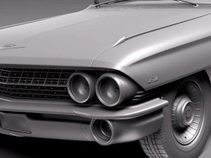 Cadillac Coupe Deville 1961 3D Model