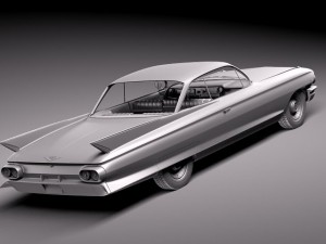 Cadillac Coupe Deville 1961 3D Model