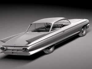 Cadillac Coupe Deville 1961 3D Model