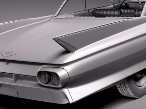 Cadillac Coupe Deville 1961 3D Model