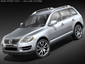 Volkswagen Touareg 2008 midpoly 3D Model