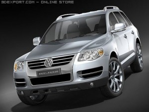 Volkswagen Touareg 2008 midpoly 3D-Modell