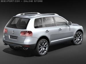 Volkswagen Touareg 2008 midpoly 3D-Modell