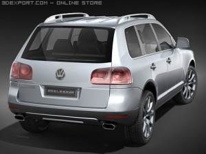 Volkswagen Touareg 2008 midpoly 3D-Modell