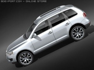 Volkswagen Touareg 2008 midpoly 3D-Modell