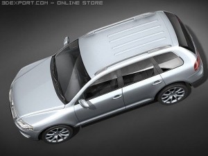 Volkswagen Touareg 2008 midpoly 3D-Modell