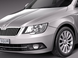 Skoda Superb Combi 2014 Model 3D