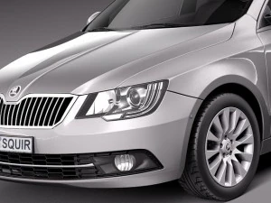 Skoda Superb Combi 2014 Modelo 3D