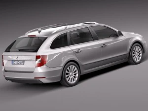 Skoda Superb Combi 2014 Modelo 3D