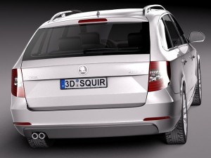 Skoda Superb Combi 2014 Model 3D