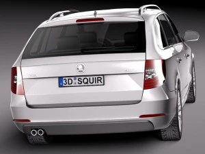 Skoda Superb Combi 2014 Modelo 3D