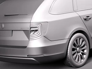 Skoda Superb Combi 2014 Modelo 3D