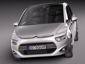 Citroen C4 Picasso 2014 3D Model