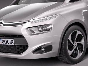 Citroen C4 Picasso 2014 3D Model