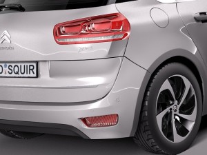 Citroen C4 Picasso 2014 3D Model