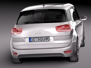 Citroen C4 Picasso 2014 3D Model