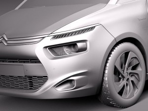 Citroen C4 Picasso 2014 3D Model