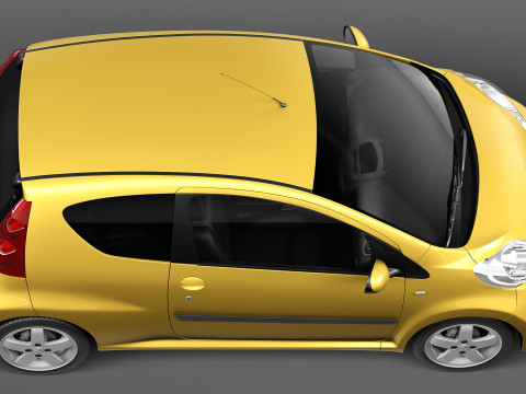 Peugeot 107 3-door 2013 Modello 3D