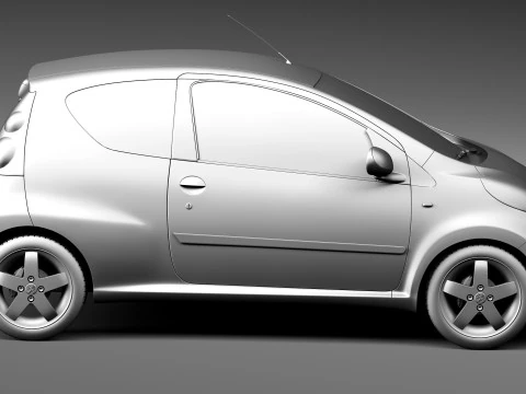 Peugeot 107 3-door 2013 3D Model
