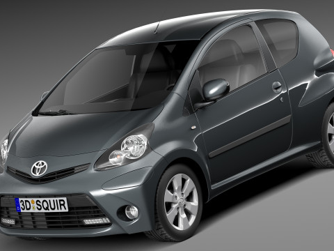 Toyota Aygo 3-door 2013 3D Model