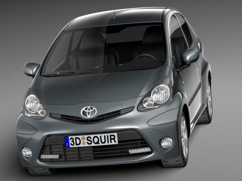 Toyota Aygo 3-door 2013 Modelo 3D