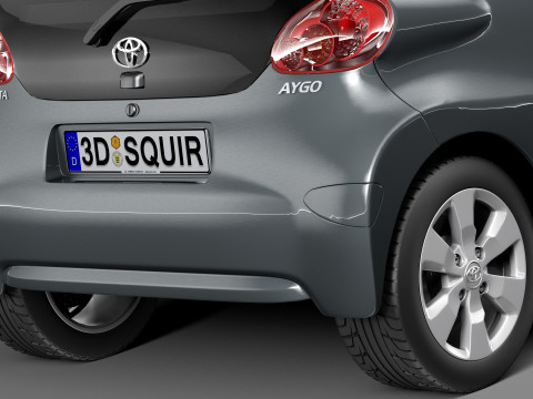 Toyota Aygo 3-door 2013 Modelo 3D