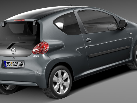 Toyota Aygo 3-door 2013 Modelo 3D